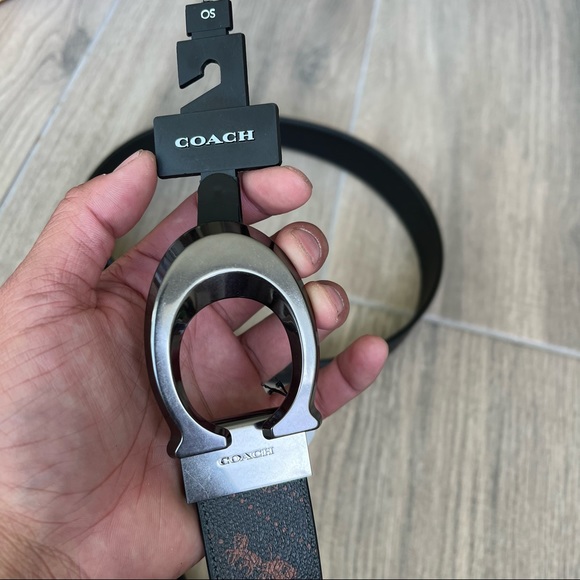 Coach Sculpted Signature Buckle Cut To Size Reversible Belt - Picture 2 of 6